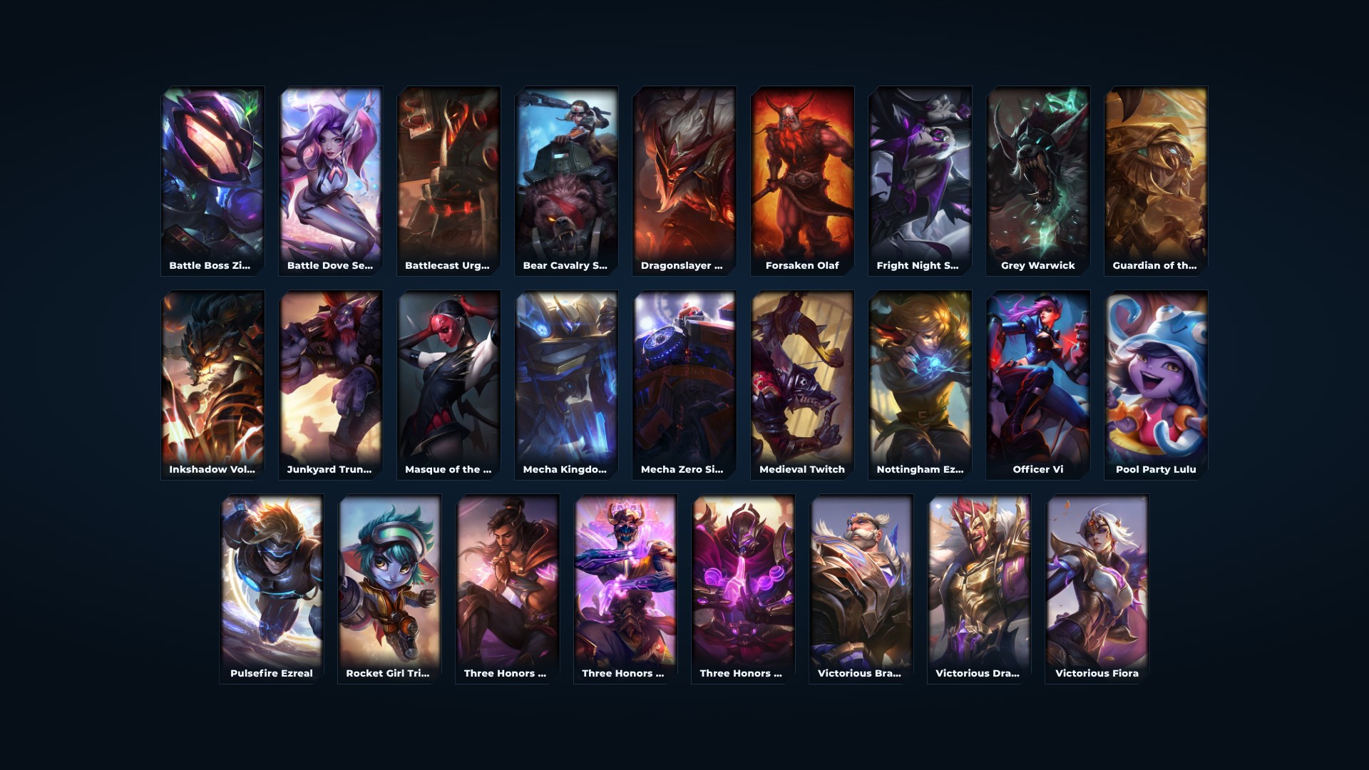 LAN 26 SKINS EMERALD 2 66 CHAMPIONS 135 LEVEL INSTANT DELIVERY FULL ...