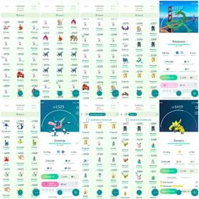 5×Armored Mewtwo, Zeraora,White Kyurem,2×Galr Zaptos (3000+),2×Galar Moltres, 2×ShinyMewtwo (Mega), Mega Greninja