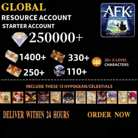 [Global] 250k Diamonds + AFK Journey Resource Starter +More |Fast delivery