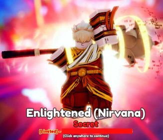 Enlightened (Nirvana) Evolved | Random Stats Meta Unit Winter Secret Buddha Evolved - Anime Adventure AA