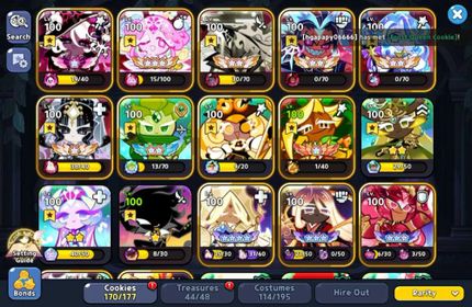 [ Dark Cacao Sv ] Meta Cookie ( DE , Timekeeper , Ananas , Millennial Tree , Time Shadow ) - 89 K Crystals - 16 Legendary Costume