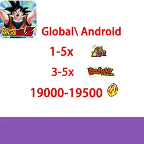 Global[Android /only]| 19000-19500diamond]+LR：1-5| Dragon Ball Z Dokkan Battle |Fast delivery
