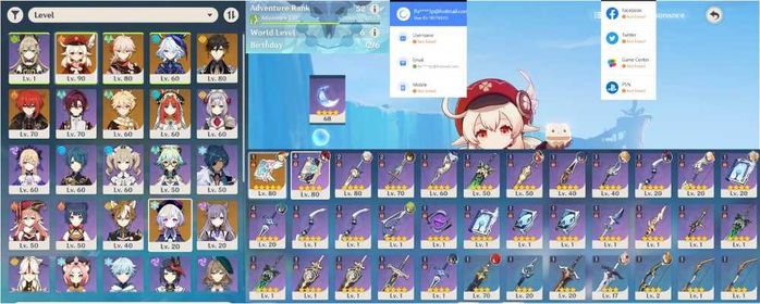 Klee Furina Kazuha Zhongli Nilou ARR52