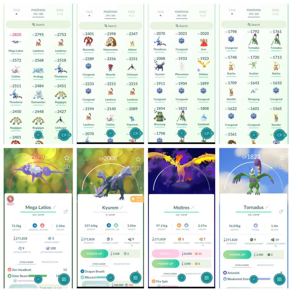 G15~Shiny Kyurem~17 Legendary~17 Shiny~MEGA Latios~Tornadus, Landorus ...