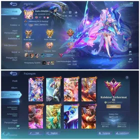 ⚡MOSKOV ALLSTAR⚡LEGEND LAYLA x SABER⚡KARRIE KIHSIN⚡GUIN ASPIRANT⚡PRIME GRANGER⚡STARLIGHT GORD x LESLEY x ANGELA⚡LUCKYBOX CHOU x ALICE x FREYA⚡GROCK COLLERTOR TITAN⚡EDITH CLOUDS⚡CONVENANT LESLEY x LYLIA⚡SPARKLE ESTES⚡M7 GRANGER⚡M5 YUZHONG⚡347 Skins | 133 Herroes | Max Emblem | Moonton log in | FULL ACCES ANDROID+IOS