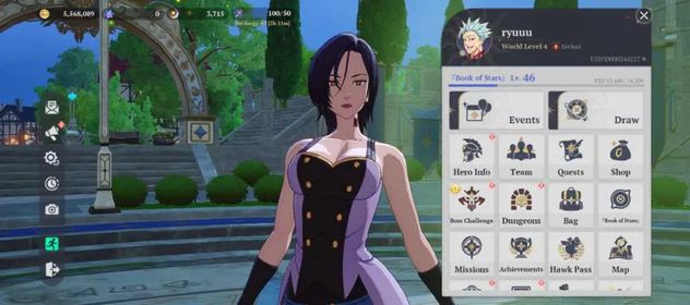 SEA | LV46 (100K+ CC) • Merlin P4 • Clotho P4 • Gowther P4 • Guila P5 • Mannie P1 • Meliodas P1 • Meliodas P1 • Ban P2 • Drake P1 • Elaine P1 • King P1 • Diane P1