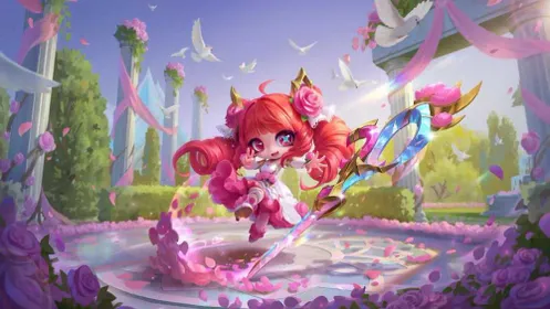 ⭐️️Sale⭐️️⭐️[EUW / NA] Chibi Crystal Rose Gwen ⭐️Unranked | Email + Password + Riot ID Changeable⭐️