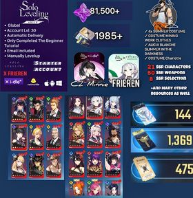 #s011| Global | 1985+ Draw Tickets + 81,500 Essence Stones+Frieren+C2 Minnie(I-DLE Collab)+19 SSR+50 SSR Weapons+8 Selection Tickets | Only complete