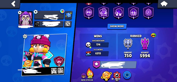 Brawl Stars Account / 🏆 42,000 Trophies - +300 daily streak/ All Brawlers (106/106) / 51 Brawlers Level Max / More of 100 Skins / More images in the description / Negotiable send me a dm