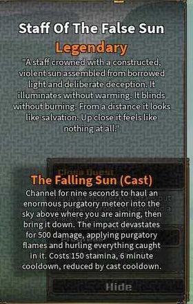 The Veil - Staff of False Sun ( LEGENDARY NUKE STAFF ) -GunTeR-