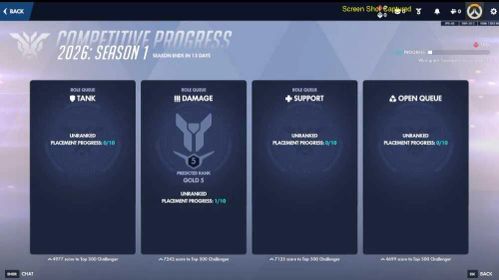 OW605 //  /  GOLD DPS 5 Predicted /  / 【OW2 Account】 /  /  PC /  / S1 /  / Battle tag Change /  / Full Access
