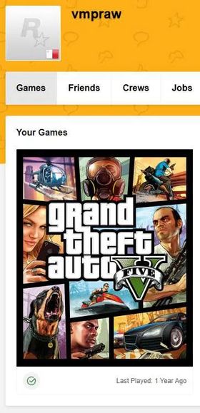 Grand Theft Auto V Rockstar Games Account | GTA V