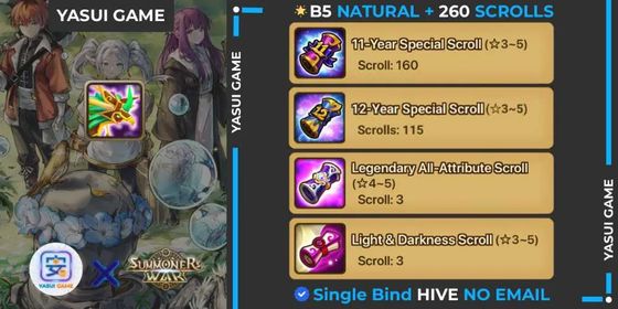 [GLOBAL] ACCOUNT FOR LD GACHA + TESHAR + 260 11&12 YEARS ANNIVERSARY SCROLL