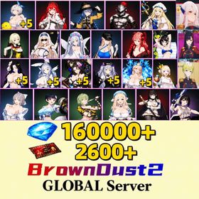 [GLOBAL]160000 Diamonds+ Beachside Angel Teresse（+5）+Respected Master Roxy+Esteemed Adventurer Eris+Orcbolg Goblin Slayer+Supreme God Archbishop Sword Maiden+Earth Mother Believer Priestess +Daughter of Starwind High Elf Archer+Pure White Blessing Refithea+Water Park Queen Wilhelmina+Hedonist Liberta+Dream Bride Eclipse（+5）+Daydream Bunny-Murphyia（+5）+Summer Vacation Dalvi（+5）+Stray Cats Rou（+5）+Frozen Queen Wilhelmina（+5）+Dancing Snowflake Yumi+Fist of Conviction Yozakura+Gentle Destroyer Yomi+Kind Ruthlessness Hikage+Noble Flame Ikaruga+Ocean Vanguard Luvencia+Pool Party Justia+Pool Party Scheherazade+Lord of the Cosmos Ren Yamashiro+Savage Warrior Aquila+Ame-no-Mitori Tenka Izumo| Single draw coupon:2600 |5★ Recruitment Ticket*3 +|5★ Draw Ticket*10|random 70-100 five-star clothing+ 90-150 UR weapons|3,400 pulls|[Fast delivery] BrownDust 2 Account BDust 2