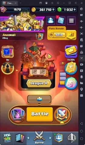 GLOBAL|Trophy 13474|CL 1670|KTL 16|Card 122|7 Champ|7 Hero|12 Evo|Arena 16|1032 Gems|Proteck Off| Check SS CR205B
