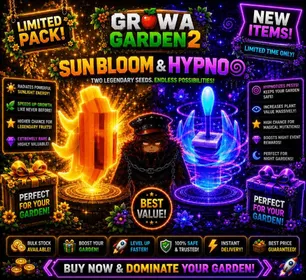 35x ☀️ Sun Bloom 🔥 + 50x 🌀 Hypno Bloom 🌷 | Grow a Garden 2 (GAG 2) | 🌈 SUPER ✨ |⚡️Instan Delivery⚡️