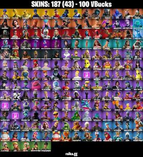 [PC/XBOX] 187 skins | OG STW | LEVIATHAN AXE | Warpaint | Point Patroller | Galaxia | Prodigy | Blue Team Leader | Carbon Commando | Rose Team Leader | Gold Midas | Gold Brutus | Fusion | Hybrid | Drift | Lynx #347