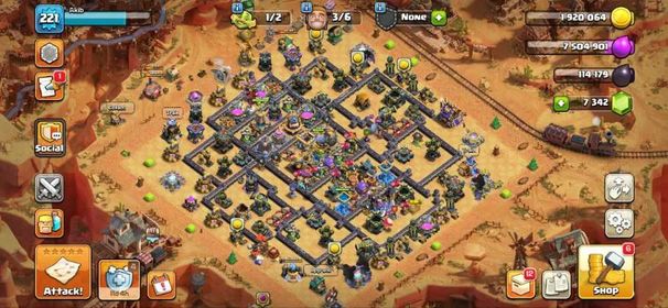 TH18 (60% DISCOUNT SHOP) 35× HERO SKINS-6 HERO COMPLETE MAX-NC YES-7342 GEMS-221 XP-WALLS FULLY MAXED-9× EPIC EQUIPMENT MAX-BH 10-BUYER MAIL