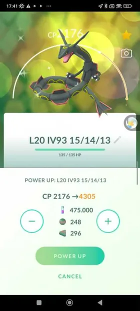 Shiny Rayquaza Level 50 + 3 Skills Trade 20k Or 1M Please Read Description
