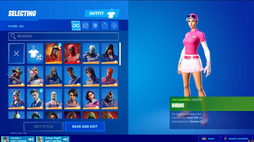Nice OG skins from season 5 an beyond season 5