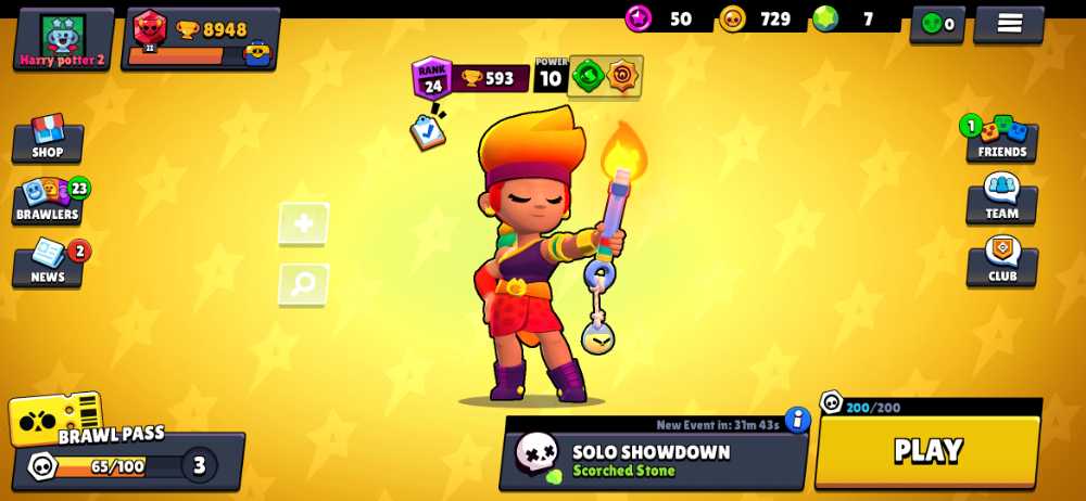 34 Brawler Account Lola Brawl Passed 9300 Trophy 94 Level Full Mail Access