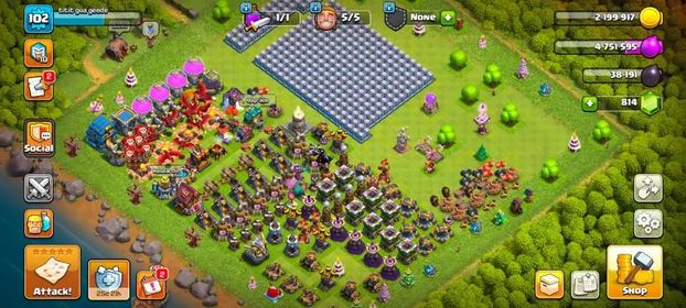 [GJ7] TH12 Max | Level 102 | HERO 65/65/40/40 | Good Hero Equipment | Read Description