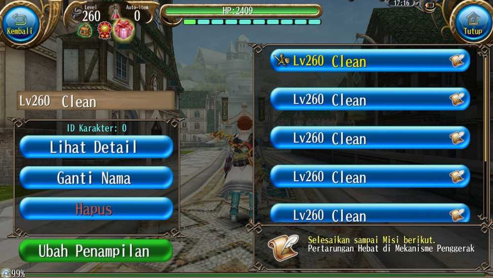 Toram Online Account CHAPTER 12 MQ 5 SLOT CHAR 260 WITH AVA MIX ️