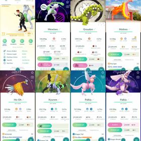W138 Level 72 Shiny MewtwoShiny Mega Mewtwo Shiny Kyurem Shiny Black Kyurem Shiny Legendary: Groudon  Rare Pokemon: Mew, Zygarde