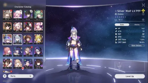 [NA] Starter Silver Wolf LV999, Sparxie, Danheng PT, Fu Xuan, Sparkle - Trailblaze Level 7, fresh story [HSR02]