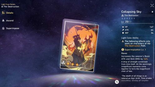 Light Cone Level 1-80