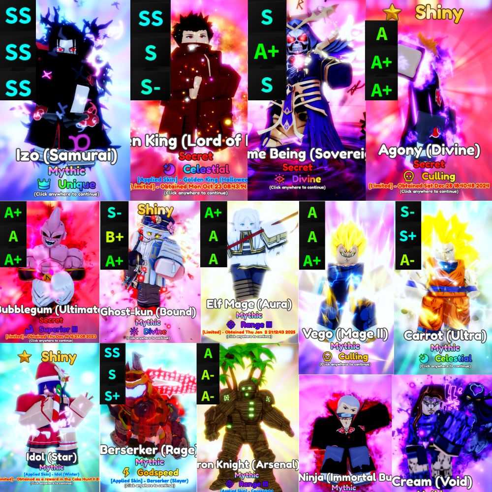 Anime Adventures Izo EVO Unique0.1 Secret EVOSupreme Being