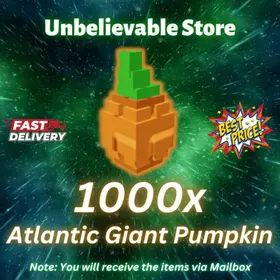 1000x Atlantic Giant Pumpkin Seed - Grow a Garden 2 (GAG2)