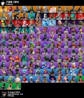 PC/PSN/Nintendo 135 skins | Unchained Ramirez | Valeria | The Foundation | Nezumi | Hades | Ronin | Mizuki | Peter Griffin | The Ageless | Zeus | Omegarok | 100 VB