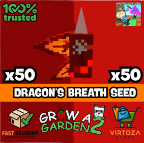 🐲x50 DRAGON BREATH SEED | ⚡️INSTANT DELIVERY |🌱GROW A GARDEN 2 SEEDS ROBLOX GAG 2