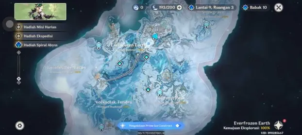 Explore Snezhnaya 100% + All Cryoculus+ all Mora chest + All Archon Quest 7.0