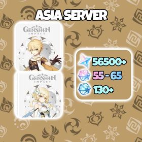 [Asia] 56500 Primogems + 55-65 Interwined Fate + 130+ Acquaint Fate | 540 Wishes | AR50+ | DM For Catalog