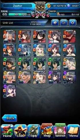 GS518 – Grand Summoners Houka Fresh Starter | 21 Ascended Units, 9,400+ Gems, Shirou & Summer Miyu