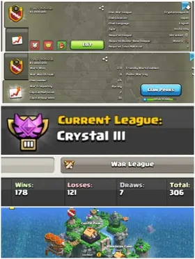 ➤CLAN LEVEL 11➤ CRYSTAL LEAGUE 3 ➤ RARE JAPANESE NAME ➤ CLAN CAPITAL 2 || WIN-178  | LOSS- 121➤LOW PRICE