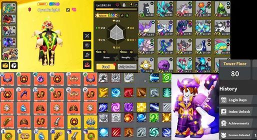 Evomon | BEST ENGAME 21 Shiny Prismatic | Best Equipment | Unverified | Instant Delivery [RBLx124]