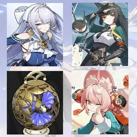Asia|Female lv 8-12| Velina + Miyabi + Velina Weapon + Zhao  + Random 4-star character|Fast delivery