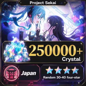 Japan | 250000+ Crystal, Random 30-40 four-star | Ready Stock