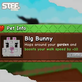 x5 Big Bunny | Big Pet | Grow A Garden 2 - Roblox