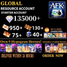 [Global] 135k Diamonds + AFK Journey Resource Starter +More |Fast delivery