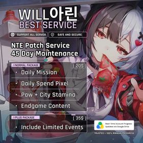 Patch (45 Days) Premium Maintenance Service Neverness to Everness | Full daily Report