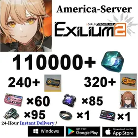 [America ]110000+ Collapse Piece | 240+ Access Permission | 320+ Targeted Access Permission|Game progress 2-1  | Starter Account | Reroll