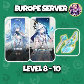 [Europe] Qingxiao + Signature Weapon + Shorekeeper | Level 8-10 | Login by Microsoft Email | Starter Account