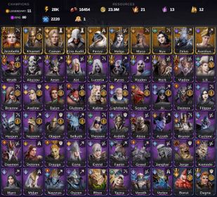 🌟 Jezebelle ✨ Khamet x2 ✨ Cainan | ⚡ 11 Legendary · 13 Lords · 80 Epic