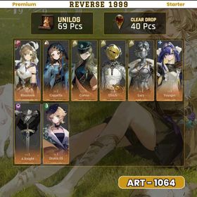 Global |16 x 6 Star|69 Unilog|40 Clear Drop|Rhiannon P5 + Coppelia P1 + Corvus P1 + Ulrich P1 + Lucy + Voyager + A Knight + Druvis III|Story 1 - 4|Novice Banner Available|Fast Delivery|ART1064