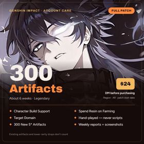 Artifact Farming | 300 Five-Star Artifacts