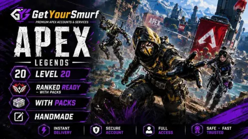 Ranked Ready ❇️ Level 20+ ❇️ 24 Apex Packs ❇️ Handmade ❇️ Full Access